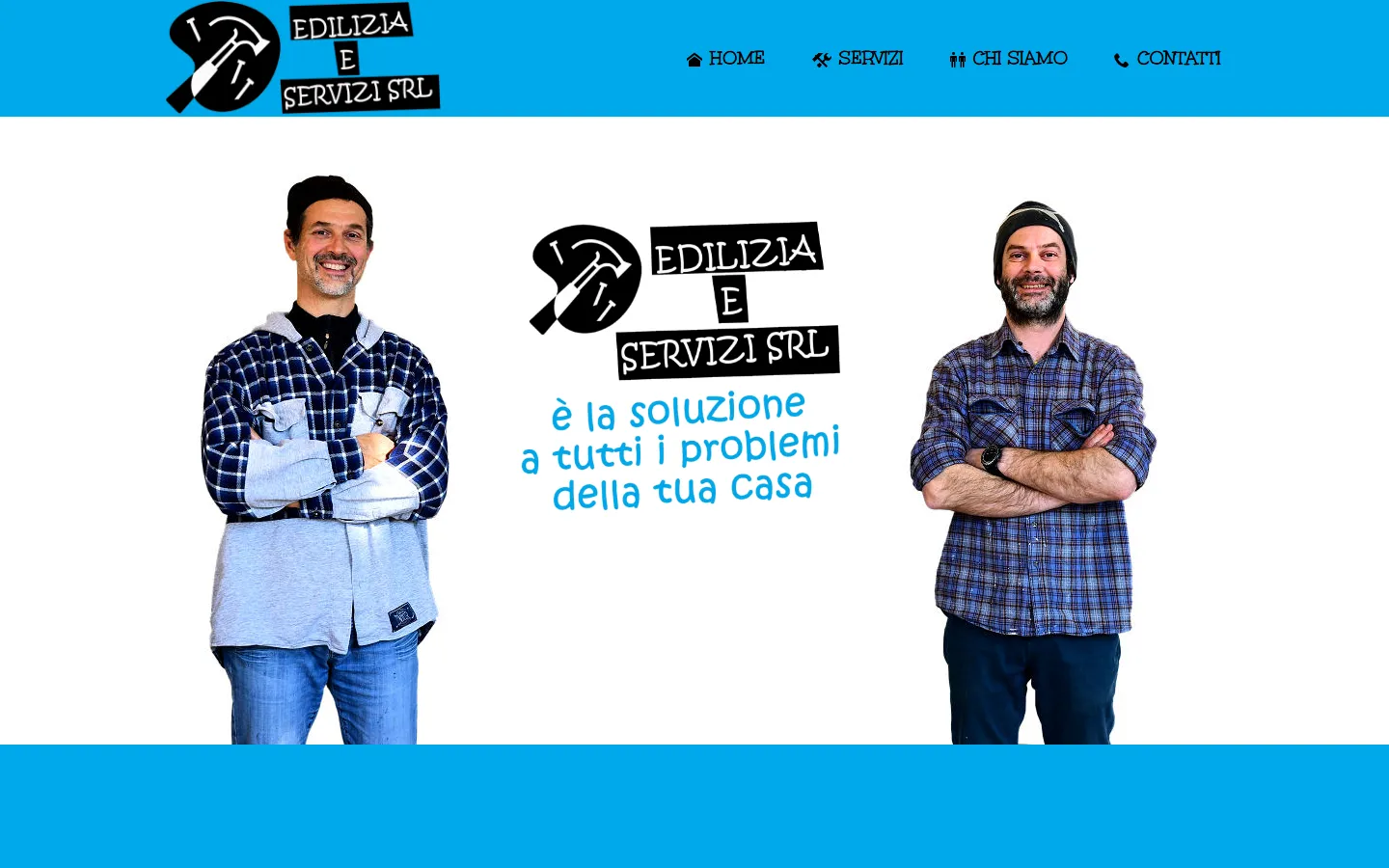 Screenshot del sito di Edilizia e Servizi