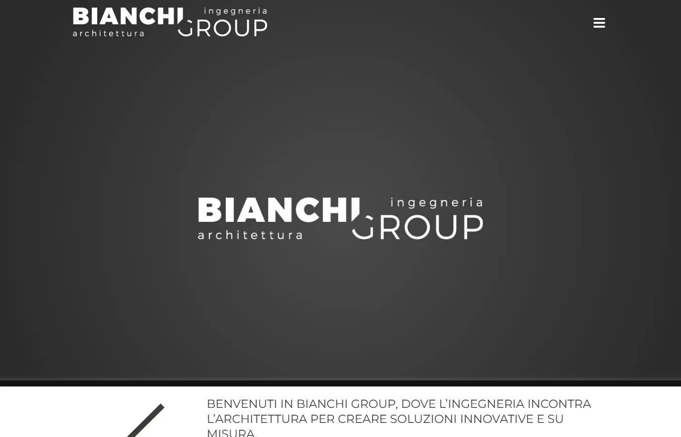 Screenshot del sito di Bianchi Group